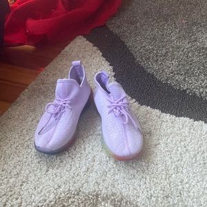 Purple shoes